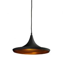 Chink lampa wisząca 1x60W E27 230V czarno/złota